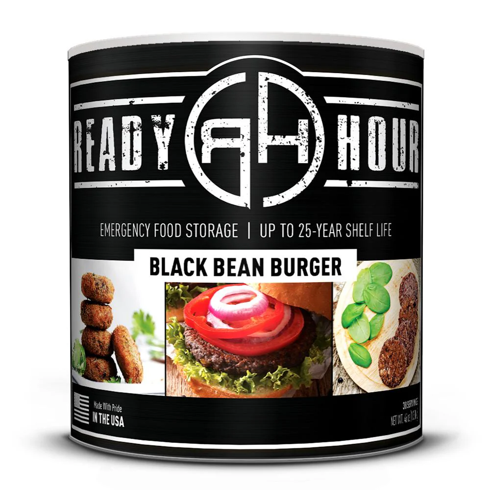 Black Bean Burger #10 Can (6-Pack) by Ready Hour - Image 4