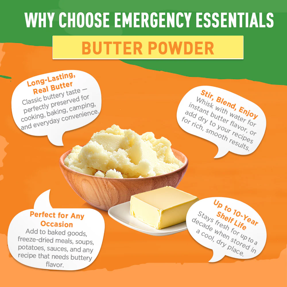 Emergency Essentials® Butter Powder Large #10 Can - Image 5