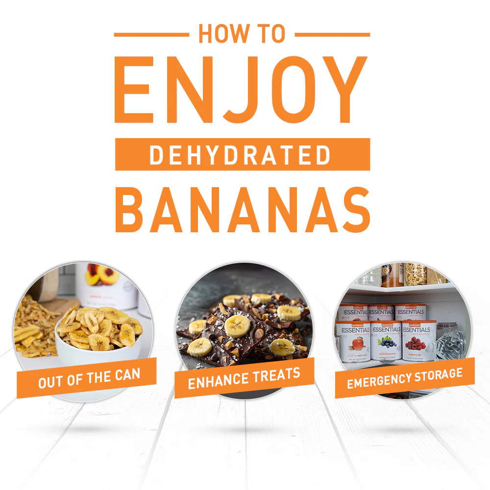 Emergency Essentials® Dehydrated Banana Slices Large #10 Can - Image 3