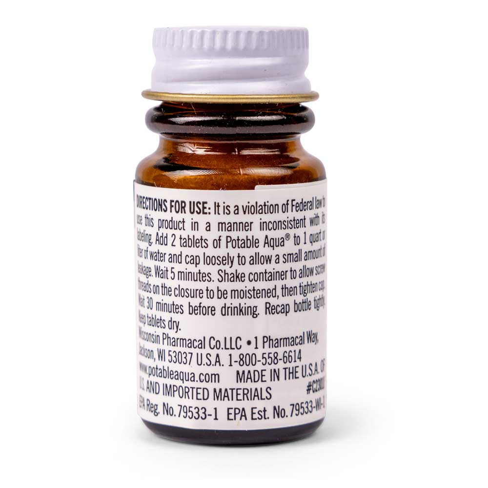 Potable Aqua - Emergency Drinking Water Treatment (50 germicidal tablets) - Image 3