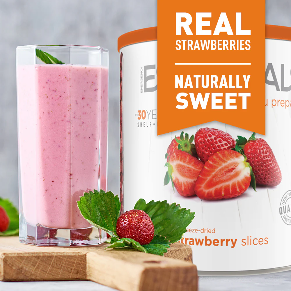 Emergency Essentials® Freeze-Dried Strawberry Slices Large #10 Can - Image 4
