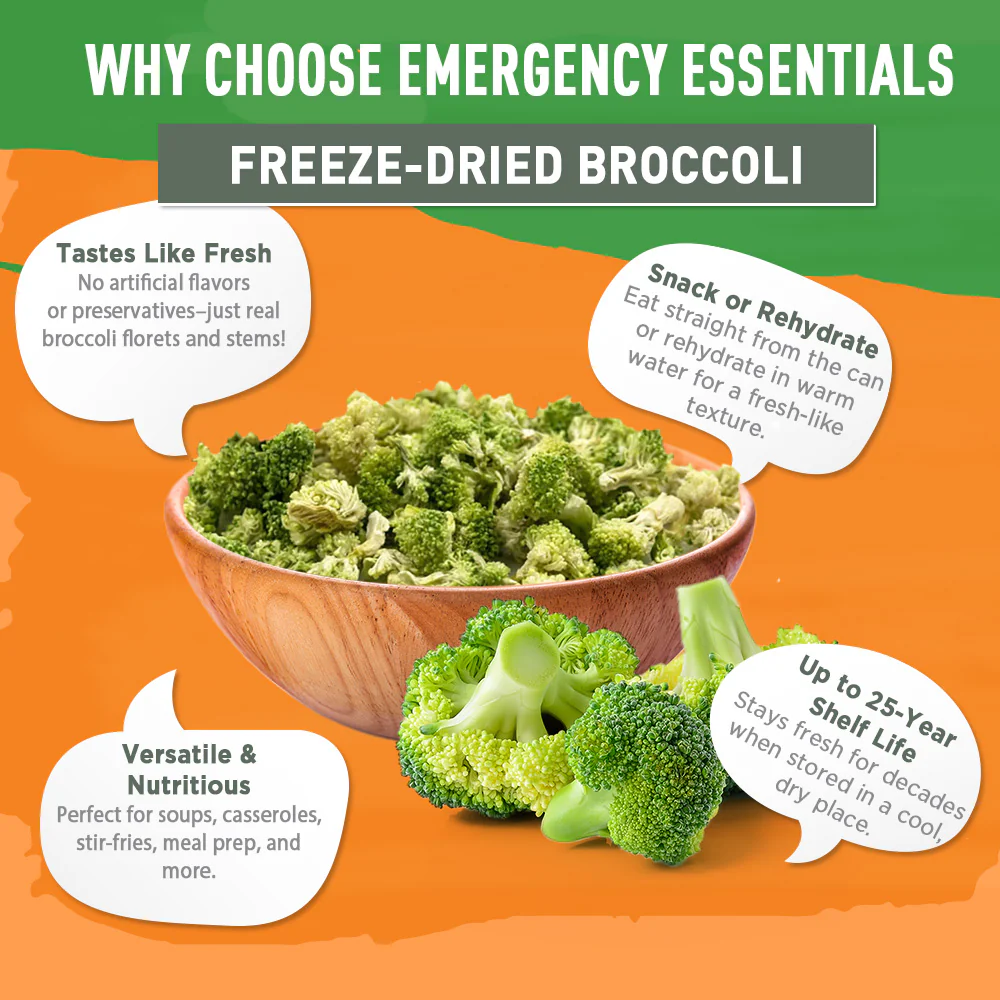 Emergency Essentials® Freeze-Dried Broccoli Large #10 Can - Image 5