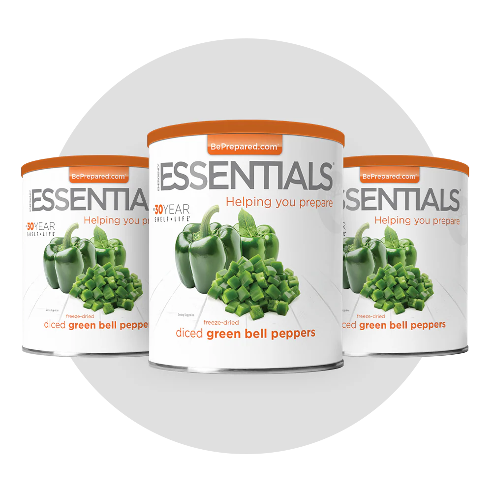 Emergency Essentials® Freeze-Dried Green Bell Pepper Dices Large Can - Image 10