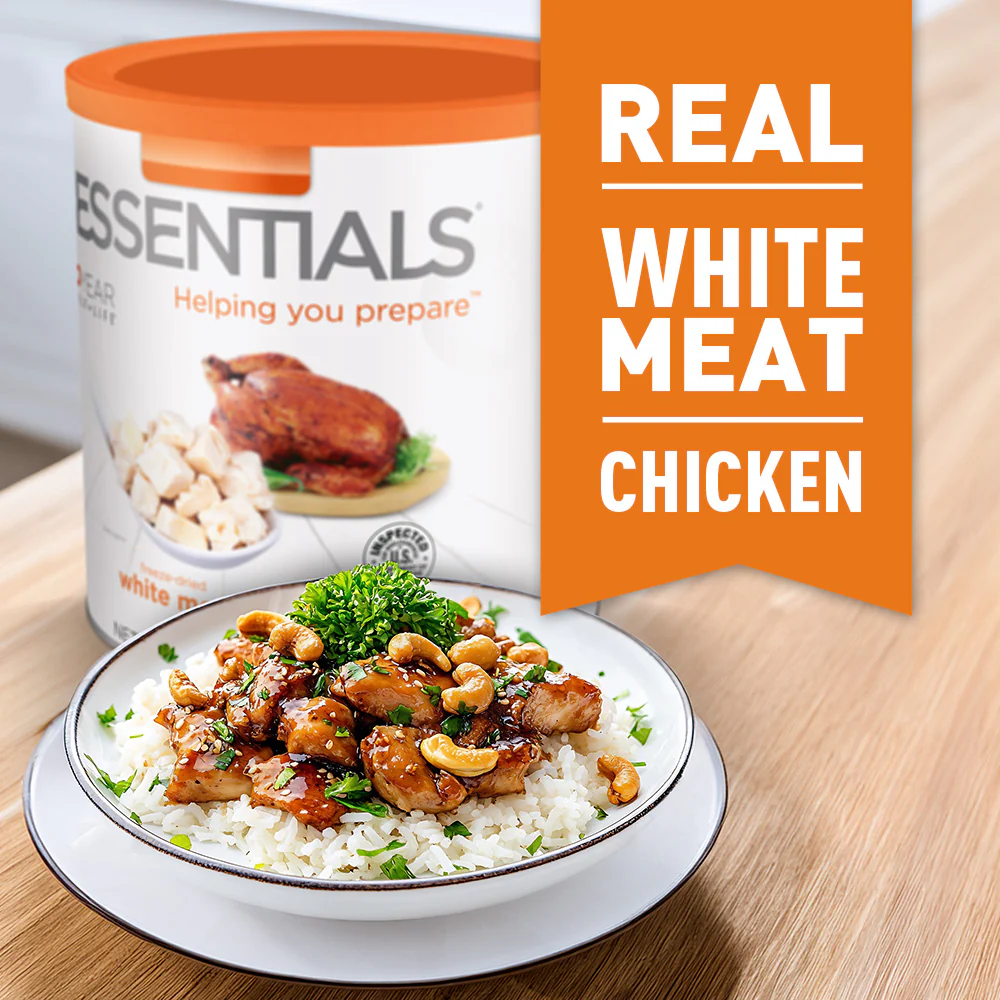 Emergency Essentials® Freeze-Dried Cooked White Chicken Large #10 Can - Image 4