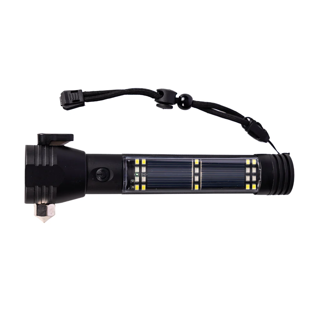 9-in-1 LED Solar Flashlight / Power Bank & Multi-Tool - Image 3