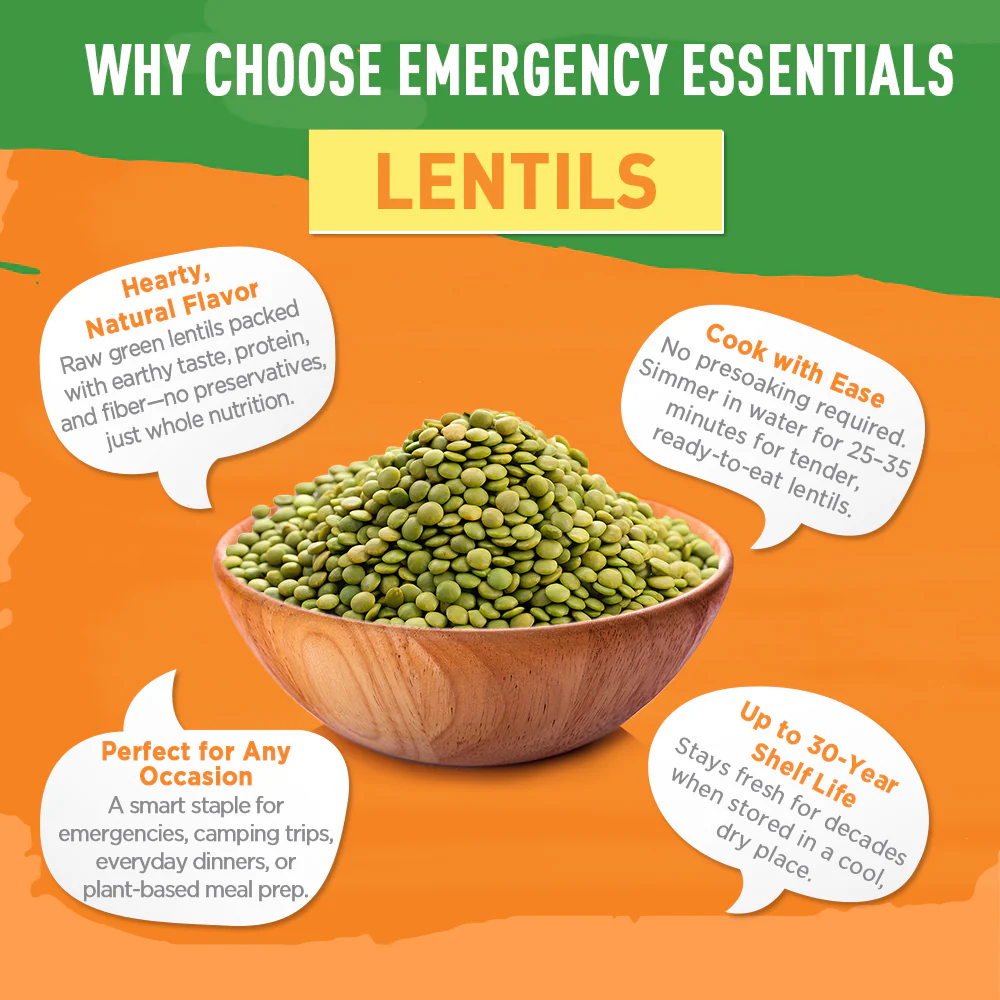Emergency Essentials® Lentils Large #10 Can - Image 5